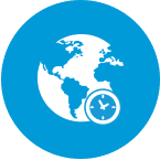 SUPPORT ALL MAJOR TIME ZONES